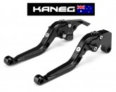 Yamaha FZ10 From 2016-2021 - Kaneg EVO IV - Flat Black  Brake & Clutch Lever set - fully adjustable for length and articulated Race Levers - Post included