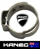 A Pair of Ducati Hose clamps, suits various models. Genuine OEM Part 74140931A. Post included