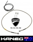 Ducati 916/748/996/998 Street Legal Fren Tubo T1 Rear Braided Brake hose set. Post included